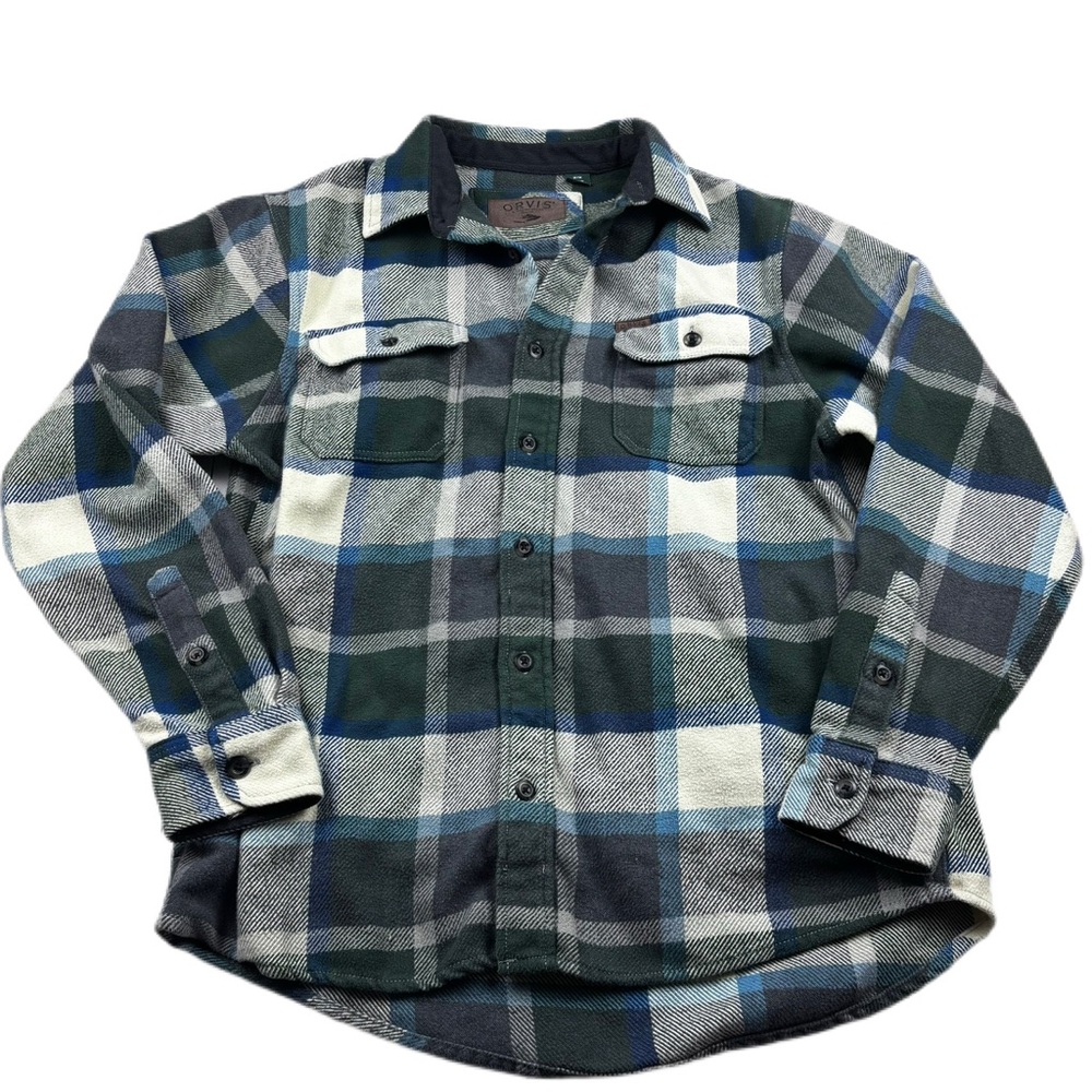 Orvis Men’s Button Down Flannel Top Size Medium